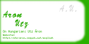 aron utz business card